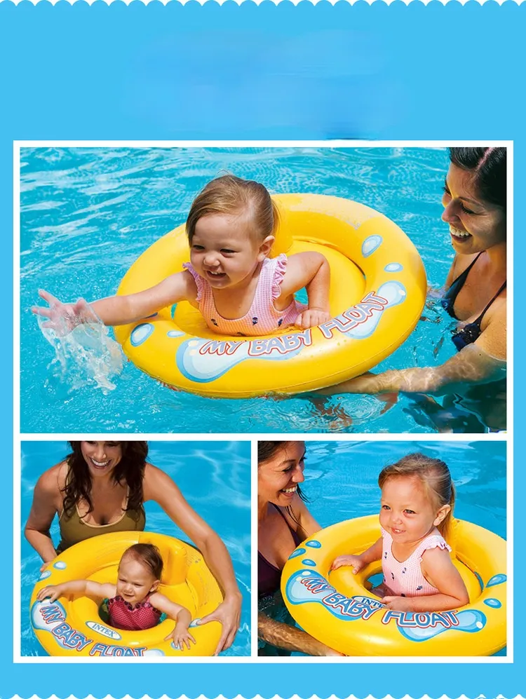 59574 Yellow Children's Swimming Pool Swimming Ring Water Wing