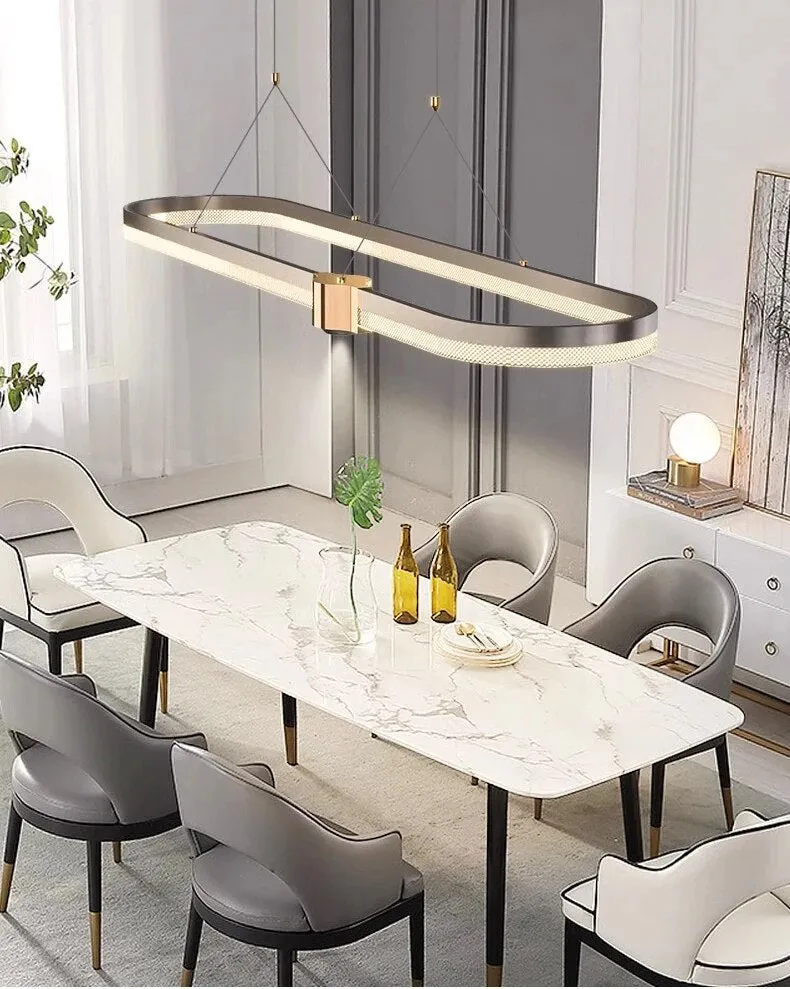 Ahrame Oval Modern LED pendant light