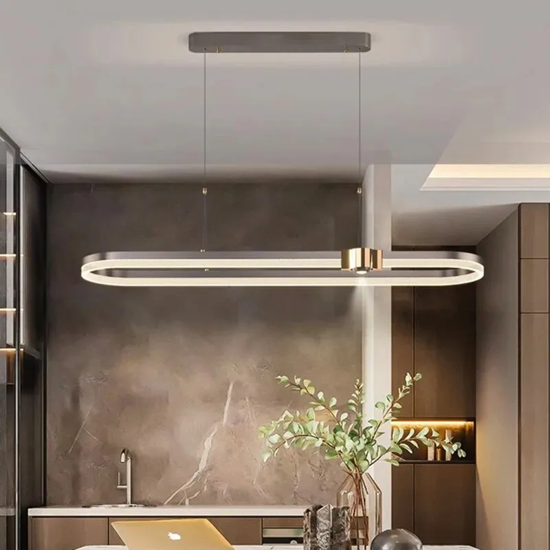 Ahrame Oval Modern LED pendant light