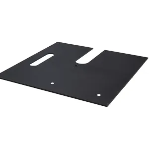 Base stand 18" x 18" x 3/16" slip fit (Fits set A) - Black