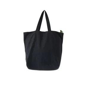 Black Large Linen Bag