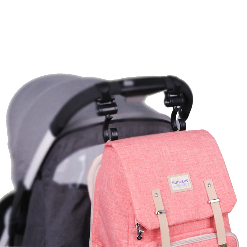 Canvas Diaper Bag Travel Backpack