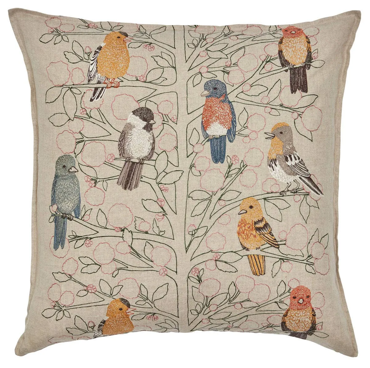 Coral & Tusk - Songbirds Tree Pillow