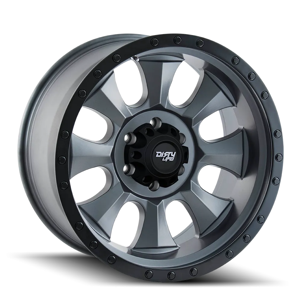 DIRTY LIFE 9300 | MATTE GUNMETAL/BLACK BEADLOCK | 6x139.7 | 18x9 | 0mm