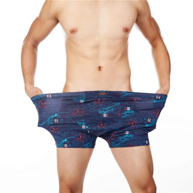 Fashion Underwear Men Boxers Underpants Sexy Print Man'S Pants For Men Cuecas Boxer Shorts Man Masculinas Calzoncillos 5XL 6XL