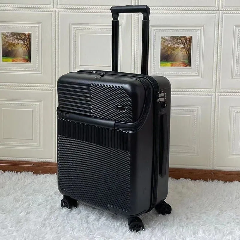 Front Opening 20/24/26/28 Inch Travel Luggage - Lightweight & Spinner Caster Design