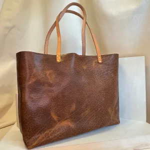 Glazed Bison First Class Luxe Leather Tote Bag