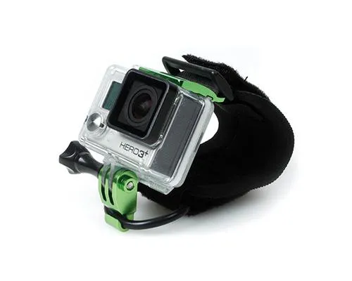 GoPro Wrist Strap Band Mount w/Snap Latch for Hero 3 /4 Camera - Green