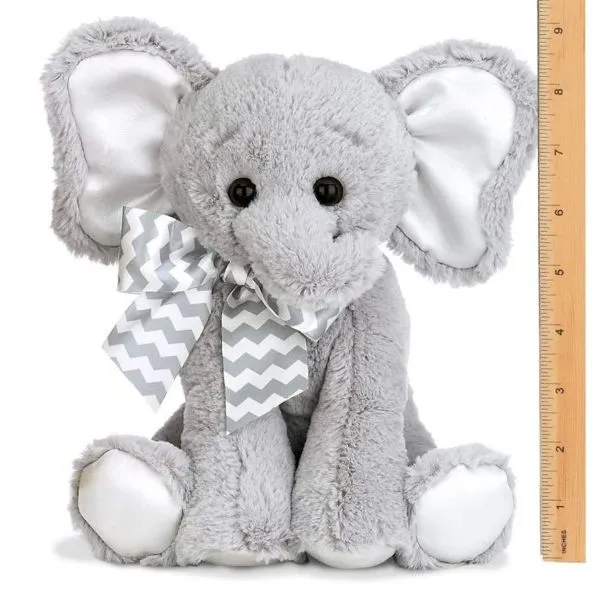 Lil' Spout Gray Elephant Plush Piggy Bank