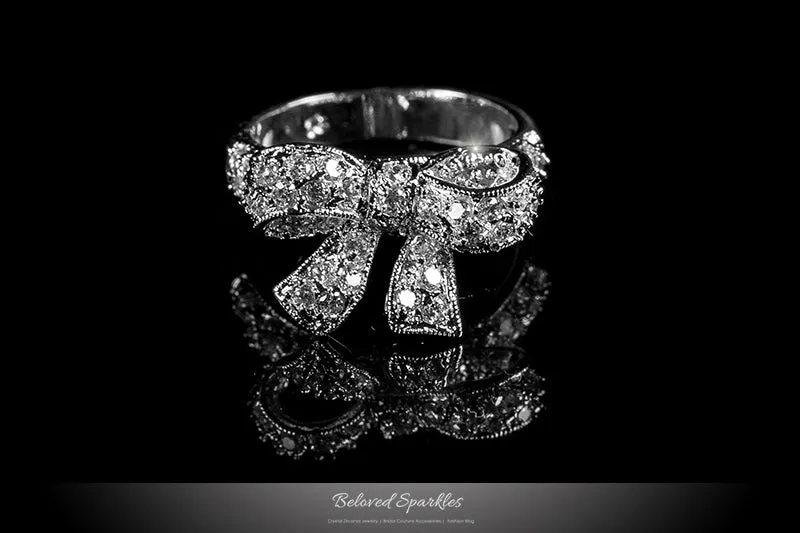 Lori Delicate Ribbon Bow Fashion Ring | 0.7ct