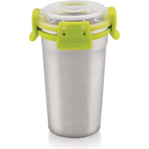 Magnus Stainless Steel Matte Klip Lock Tumbler with Lid and Straw - 350ml | Leak-Proof & Airtight Tumbler - Ideal for Travel, Office, Kids | Perfect for Juice, Buttermilk