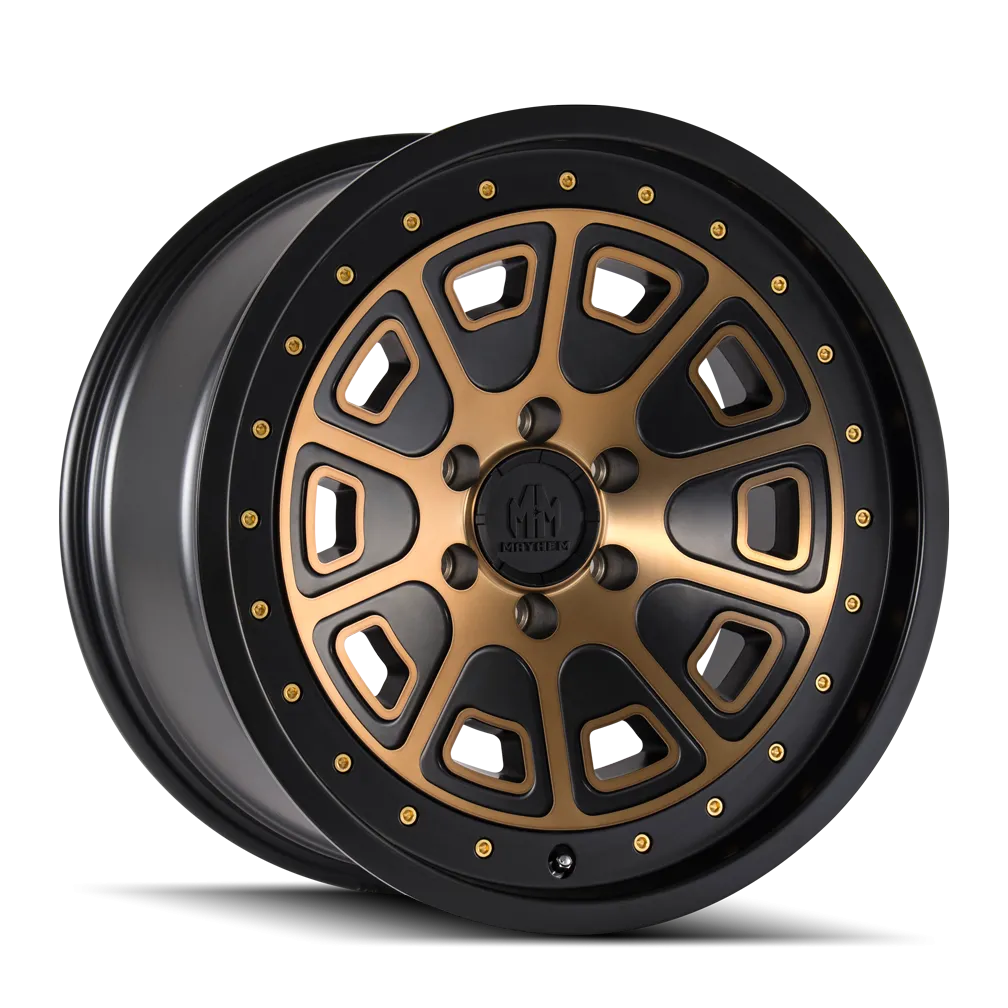 MAYHEM 8301 | MATTE BLACK W/BRONZE TINT | 6x139.7 | 18x9 | 0mm