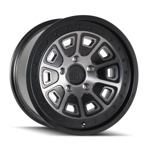 MAYHEM 8301 | MATTE BLACK W/DARK TINT | 6x139.7 | 17x9 | -12mm