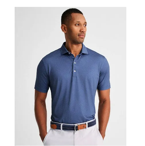 Monty Printed Prep-Formance Jersey Polo in Lake by Johnnie-O