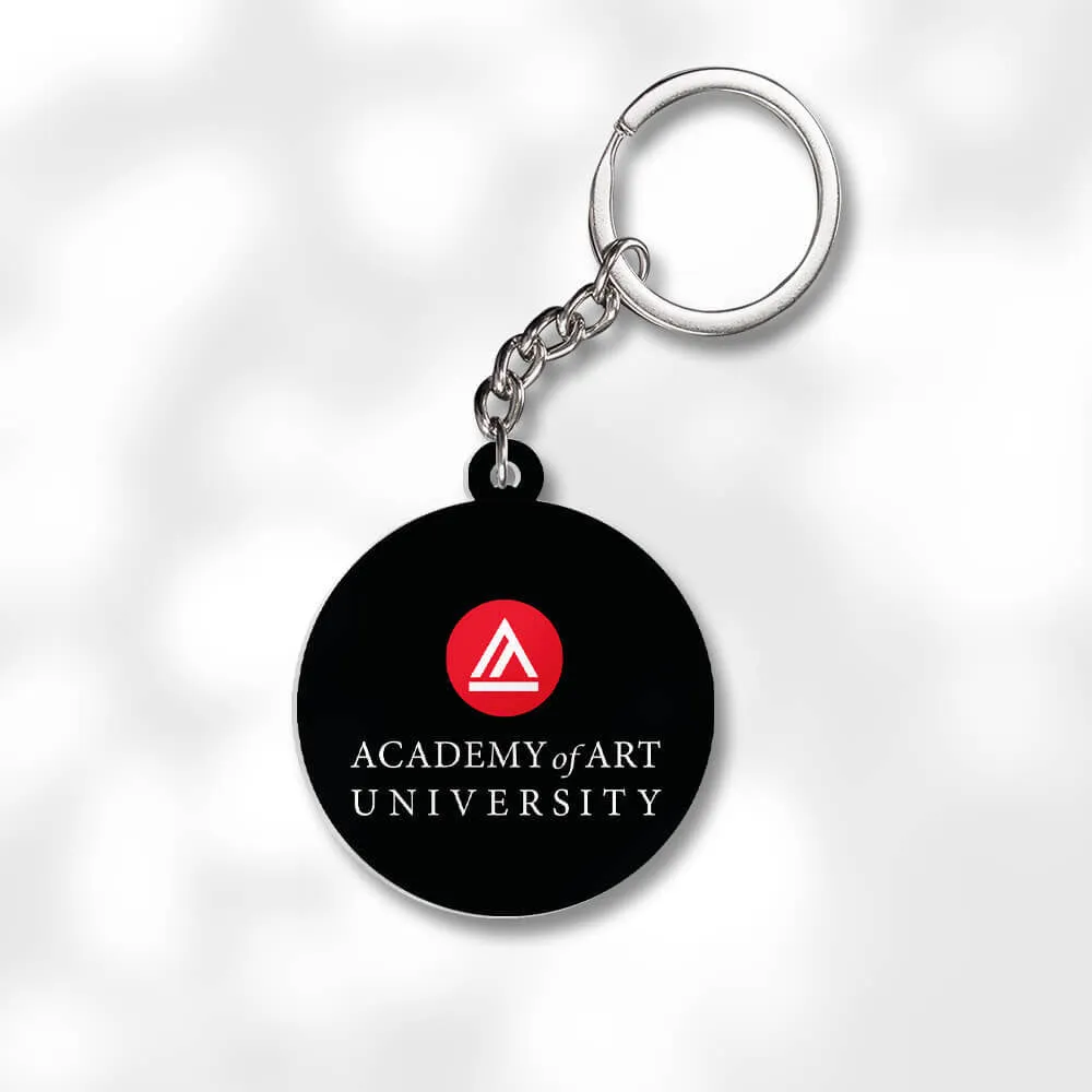 Pack 3 Academy of Art University Keychains