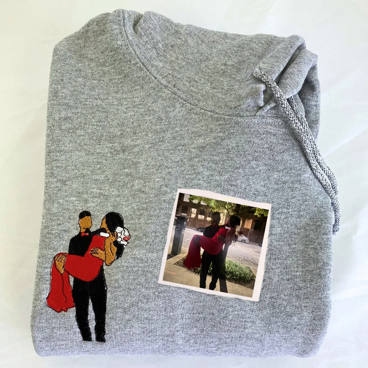 Personalized Portrait Photo Picture Sweatshirts Embroidered, Custom Picture Sweatshirts Hoodies