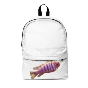 Purple Fish Unisex Classic Backpack