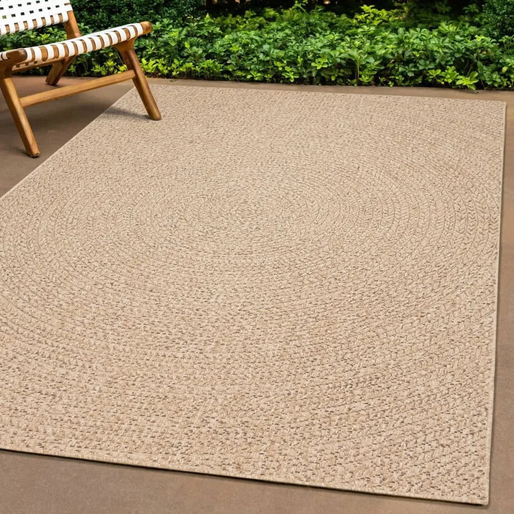 Rug 120x170 cm Jute Look Indoor and Outdoor