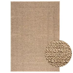 Rug ZIZUR 120x170 cm Jute Look Indoor and Outdoor