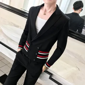 Stylish British Deep V Slim Fit Casual Blazer