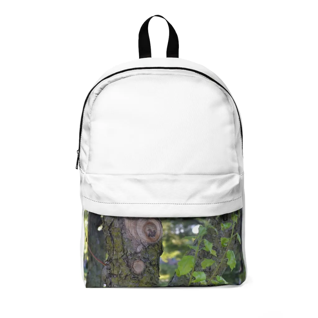 Tree Stump and Green Leaves Unisex Classic Backpack