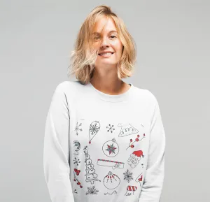 Womens Christmas Theme Sweatshirt