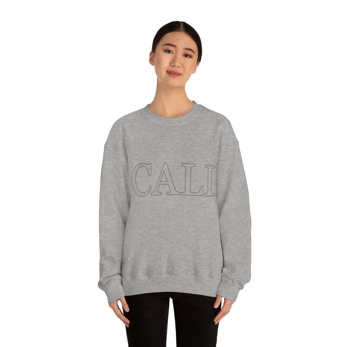 Womens Gray California State Crewneck Sweatshirt