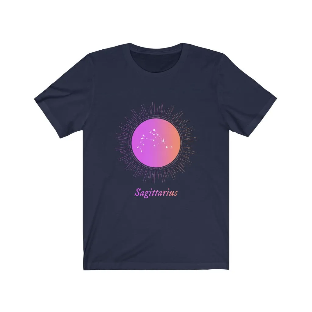 Womens SAGITTARIUS Gradient Zodiac T-Shirt