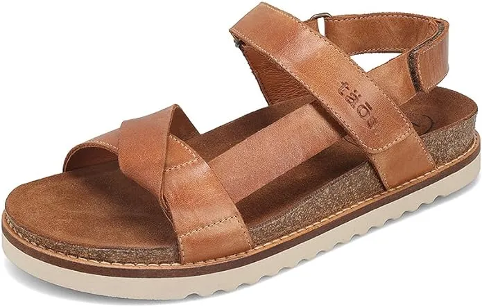 WOMEN'S TAOS SIDEWAYS SANDAL | CARAMEL