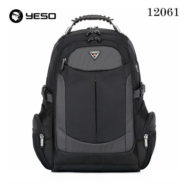 YESO Brand Laptop Backpack Men's Travel Bags 2018 Multifunction Rucksack Waterproof Oxford Black Computer Backpacks For Teenager